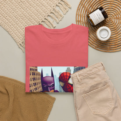 Batman Smoking, Spidey With Stacks Tee