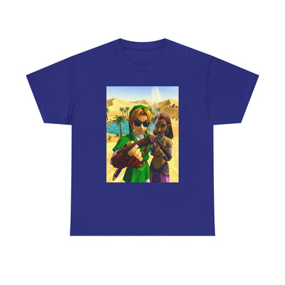 Link And Nabooru Smoking In Desert Tee