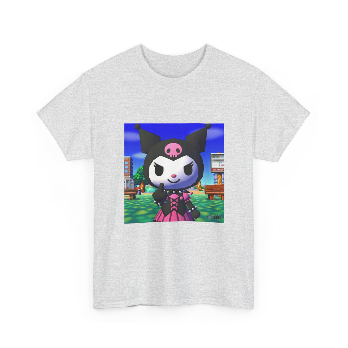 Kuromi Flipping The Bird In Animal Crossing