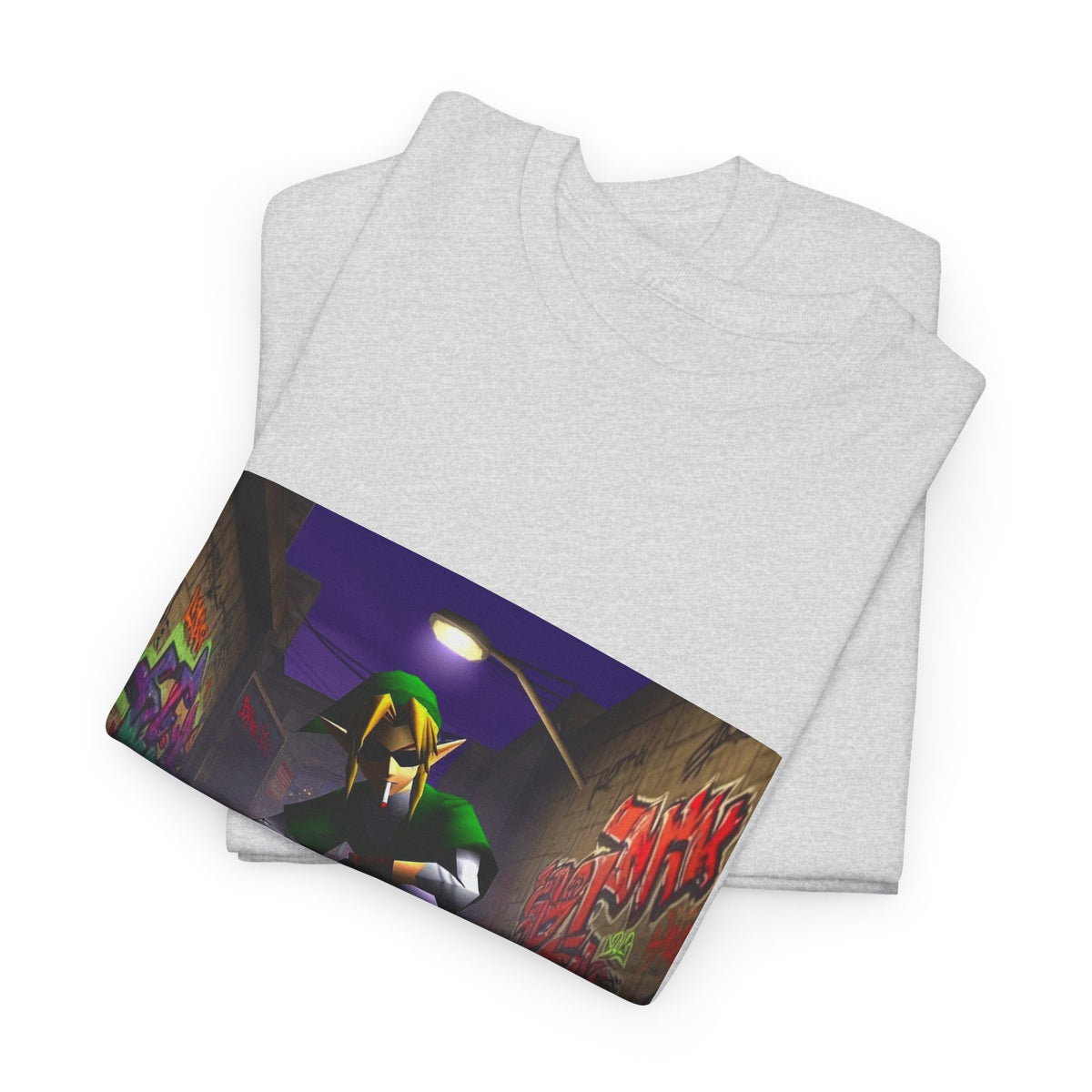 Skater Elf Smoking In Alleyway Tee