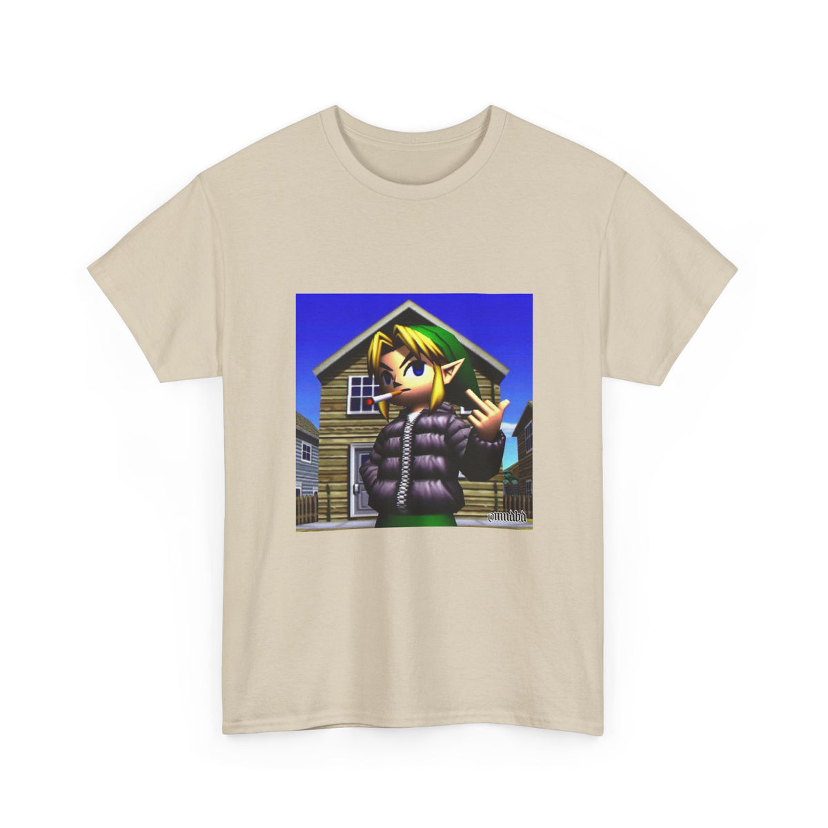 Edgy Hero Smoking And Flipping The Bird Tee