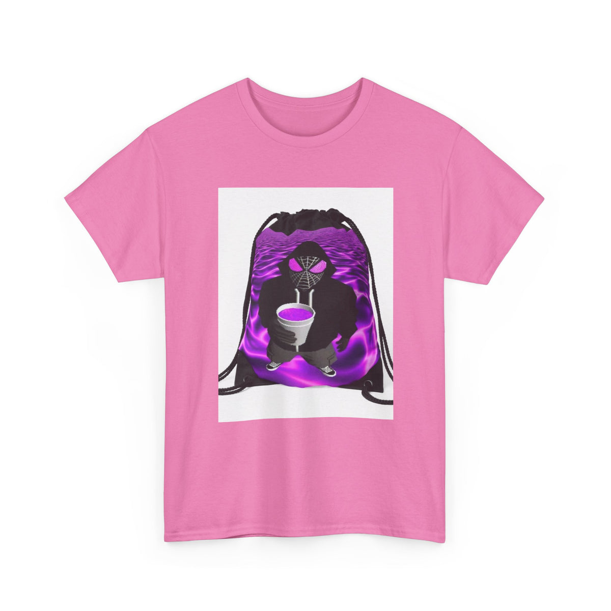 Spider-Hoodie Character Sipping Purple Drank Tee