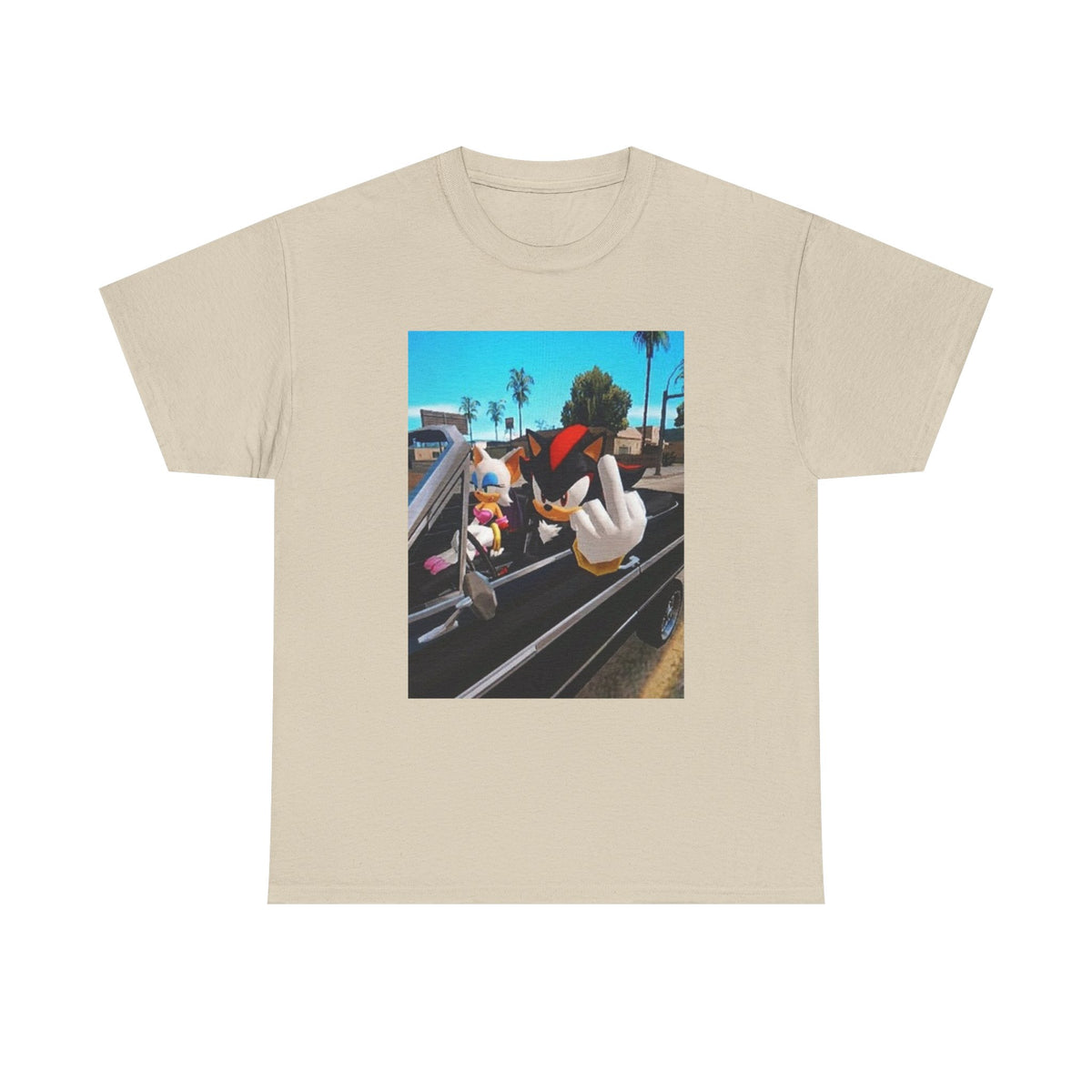 Shadow And Rouge Flipping The Bird Tee