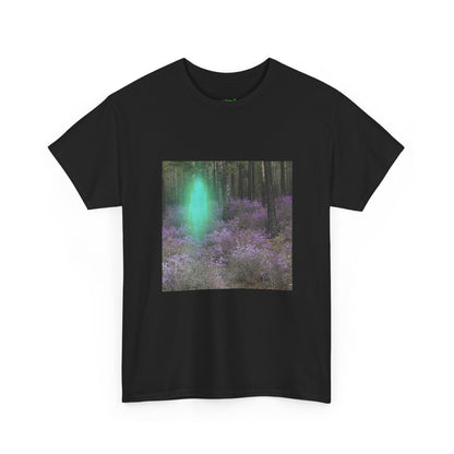 Visitor Exploring Neon Alley Tee