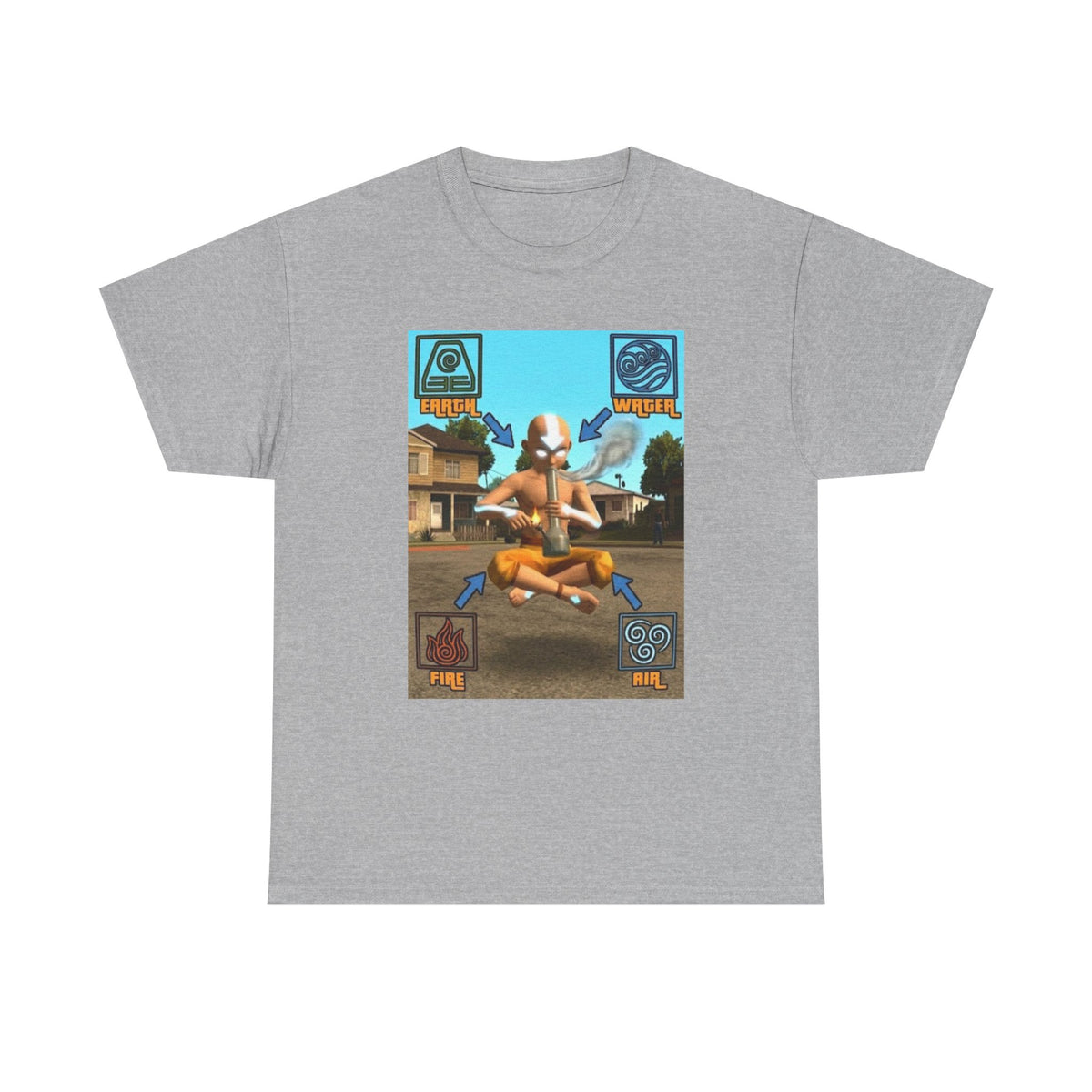 Bender Aang Meditating with Bong Tee
