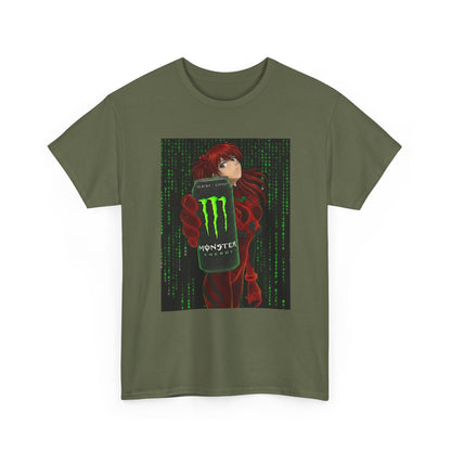 Asuka Wireframe Holding Monster Can