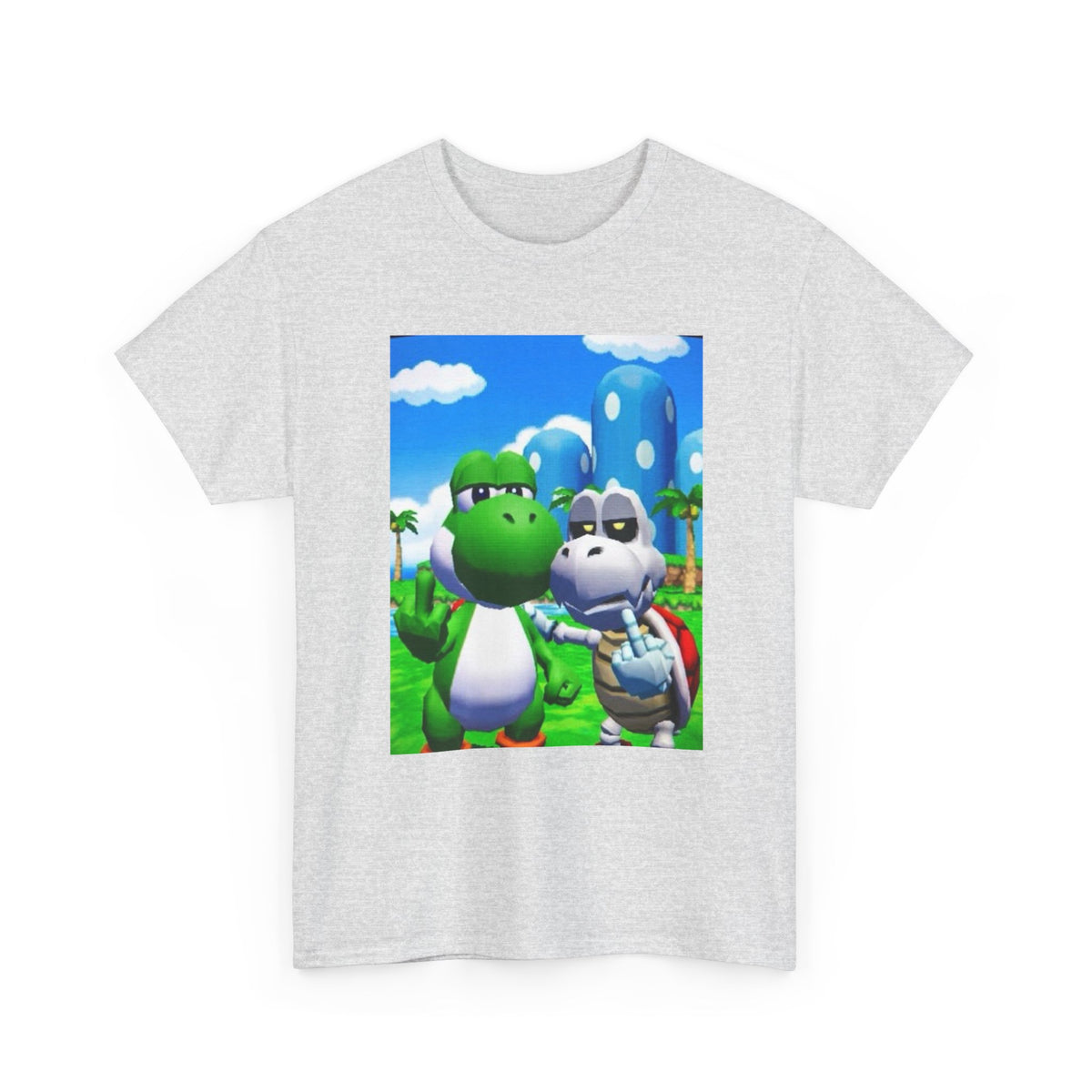 Yoshi And Dry Bones Flipping Off Tee (Design 7)