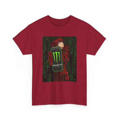 Asuka Wireframe Holding Monster Can
