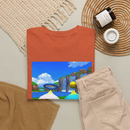 Chao Flipping Off On Green Hills Tee