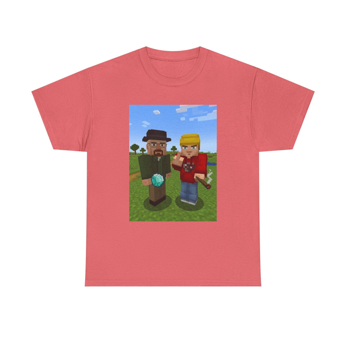 Pixelated Duo In The Green Field Tee