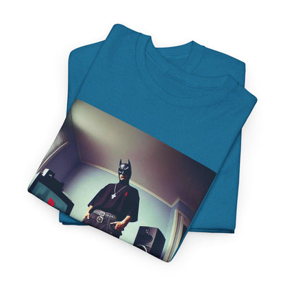 Batman Chillin' With Playstation and Speakers