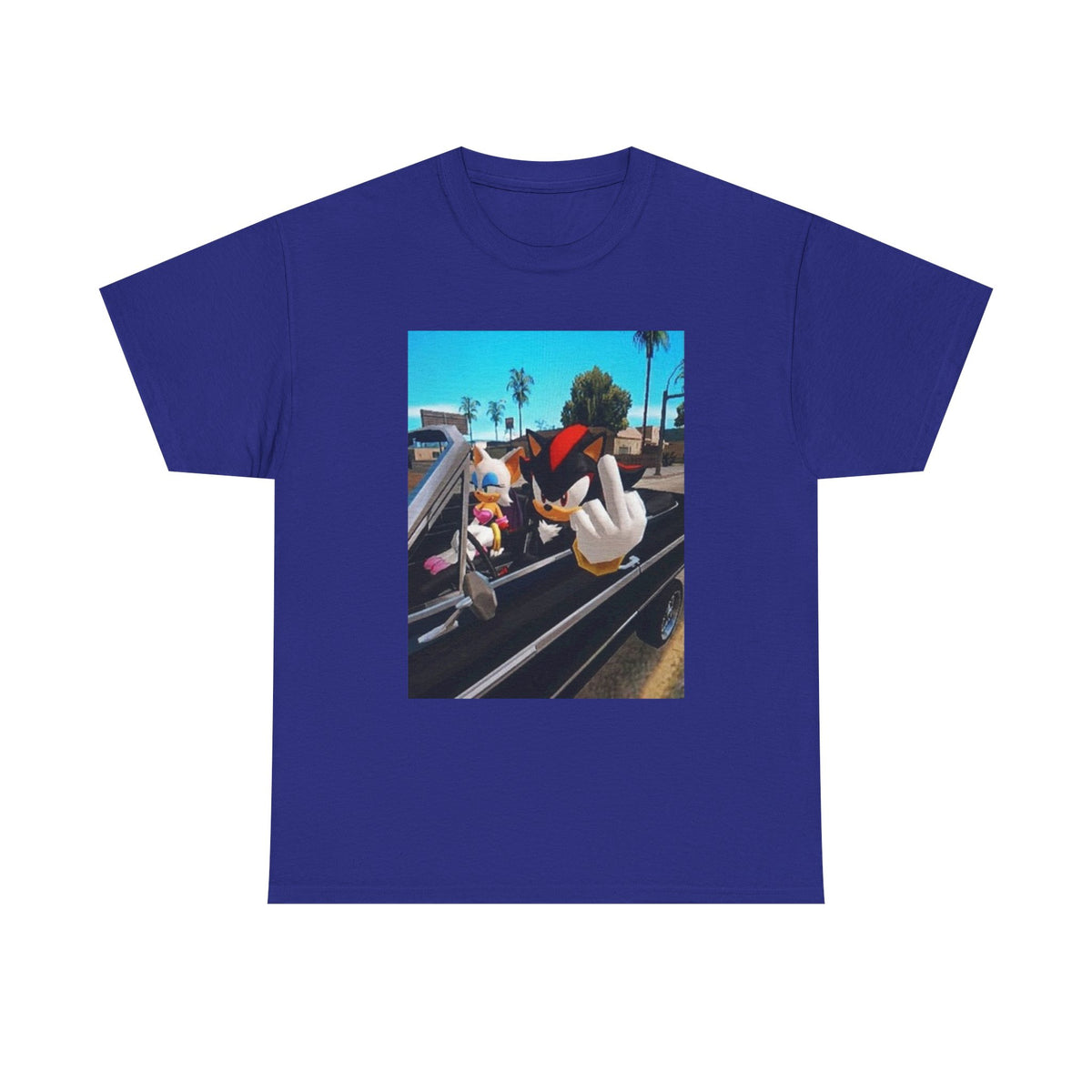 Shadow And Rouge Flipping The Bird Tee