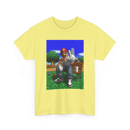 Thug Mario Flipping The Bird Tee