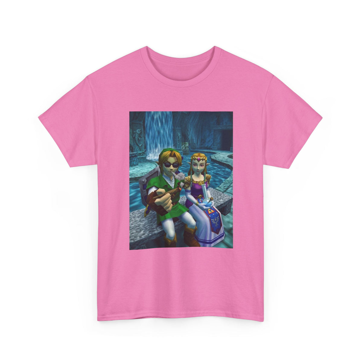 Link and Zelda Chilling and Smoking