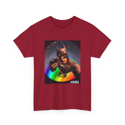 Batman Giving Finger Over Rainbow City