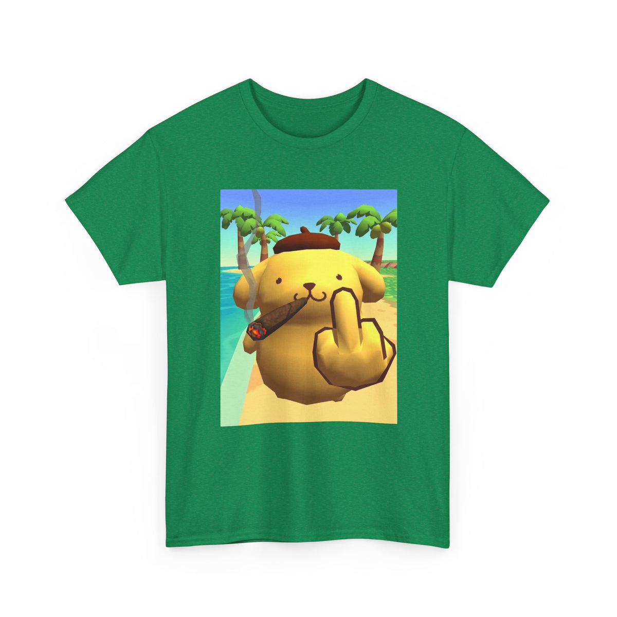 Pompompurin Smoking And Flipping The Bird