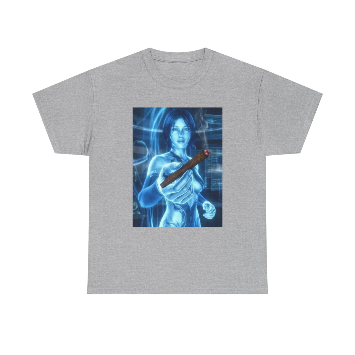 Holographic Babe Passing The Blunt Tee