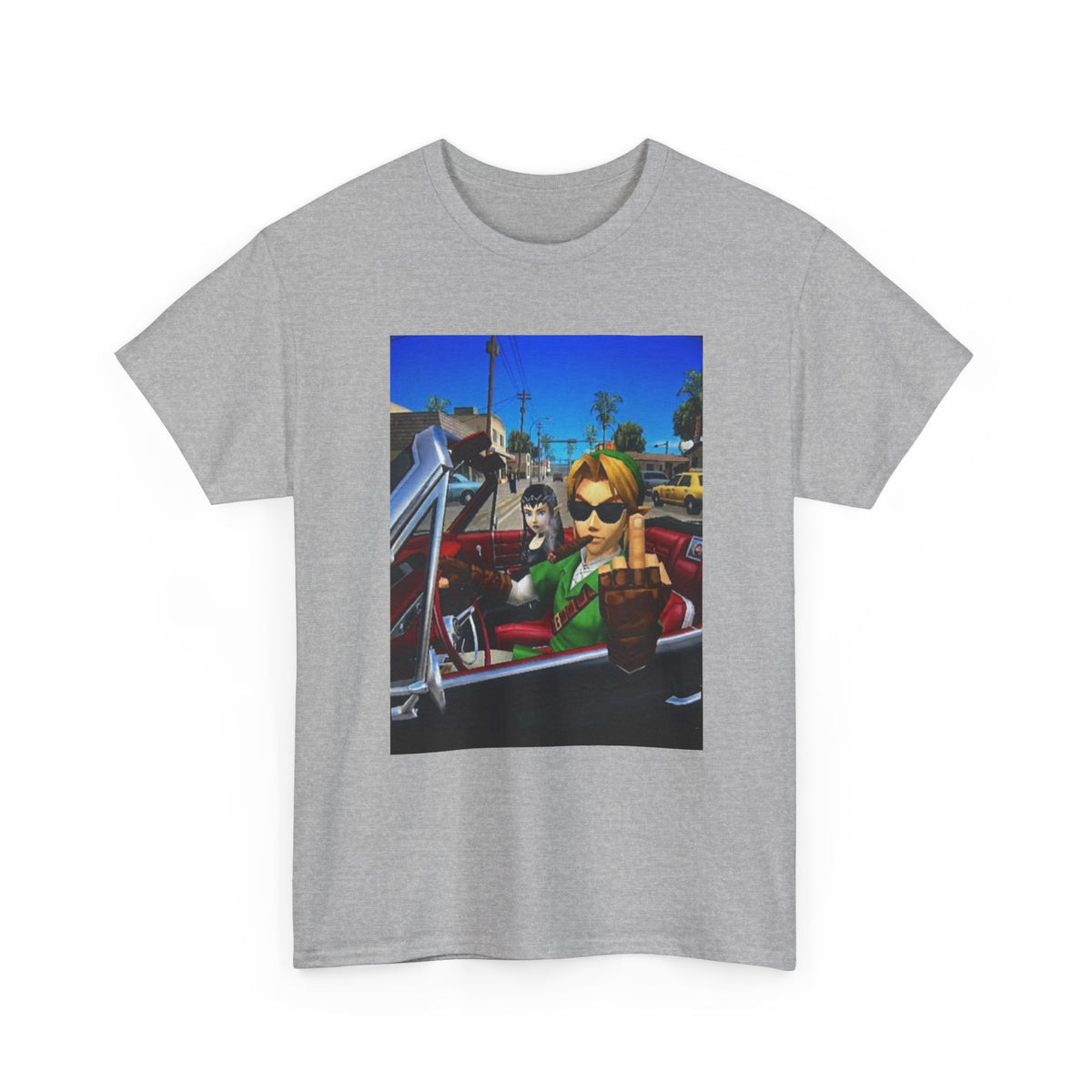 Link Flipping The Bird In Convertible Tee