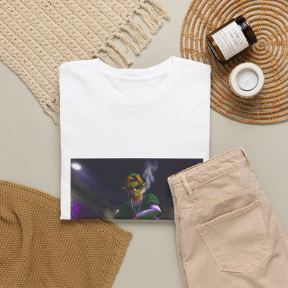 Stoner Link Skateboarding In Graffiti Alley Tee
