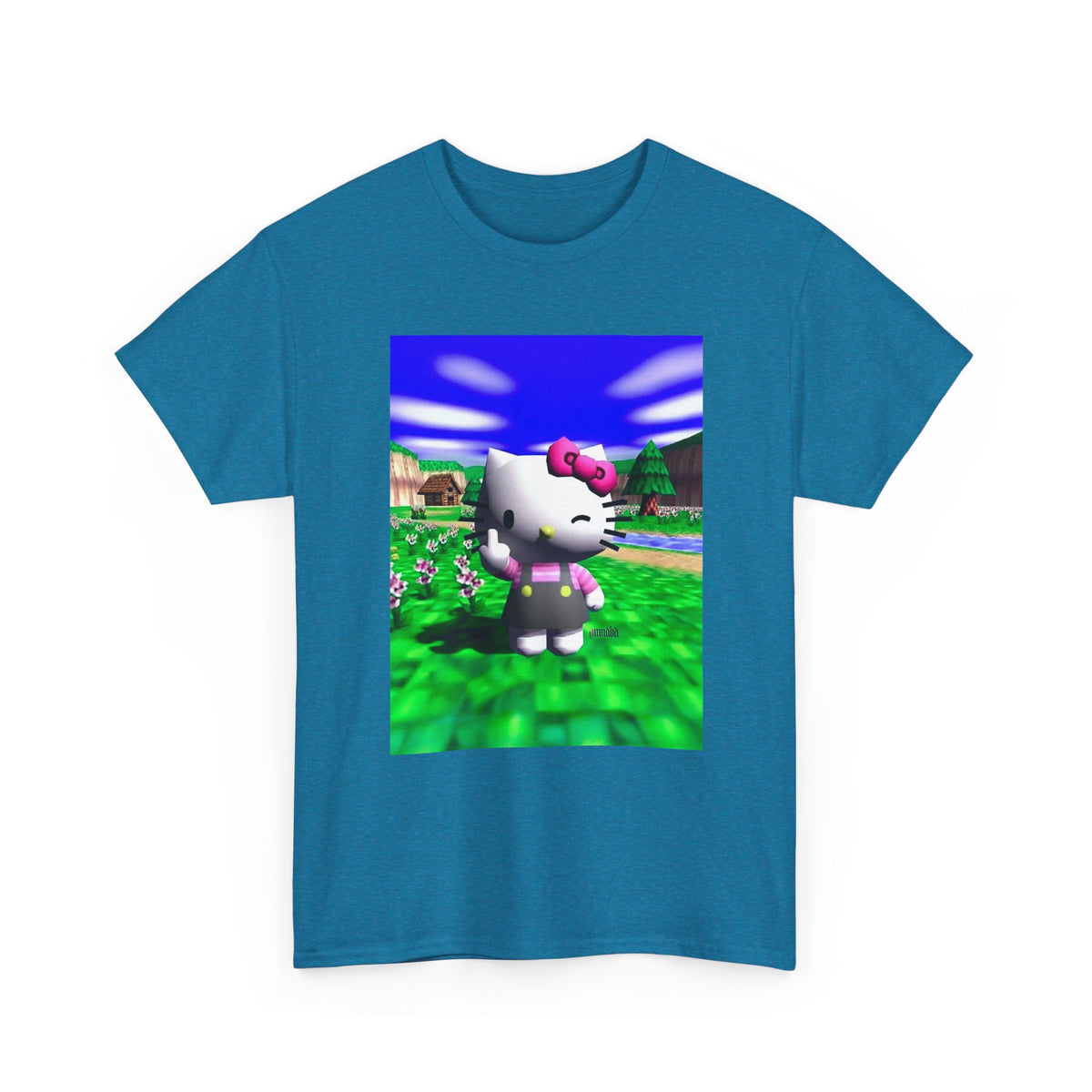 Winking Kitty Flipping The Bird Tee