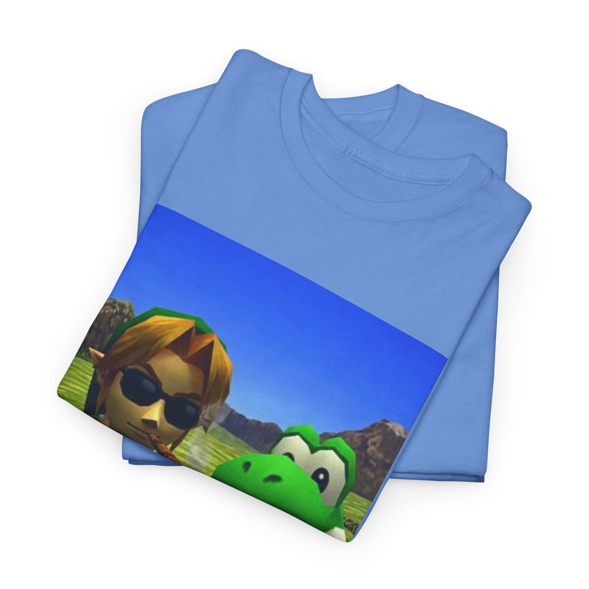 Link And Yoshi Smoking With Attitude Tee