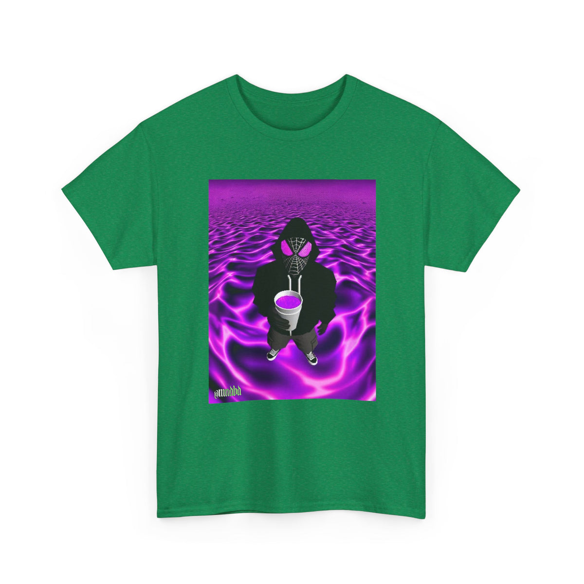 Spider-Hoodie With Purple Swirls Tee