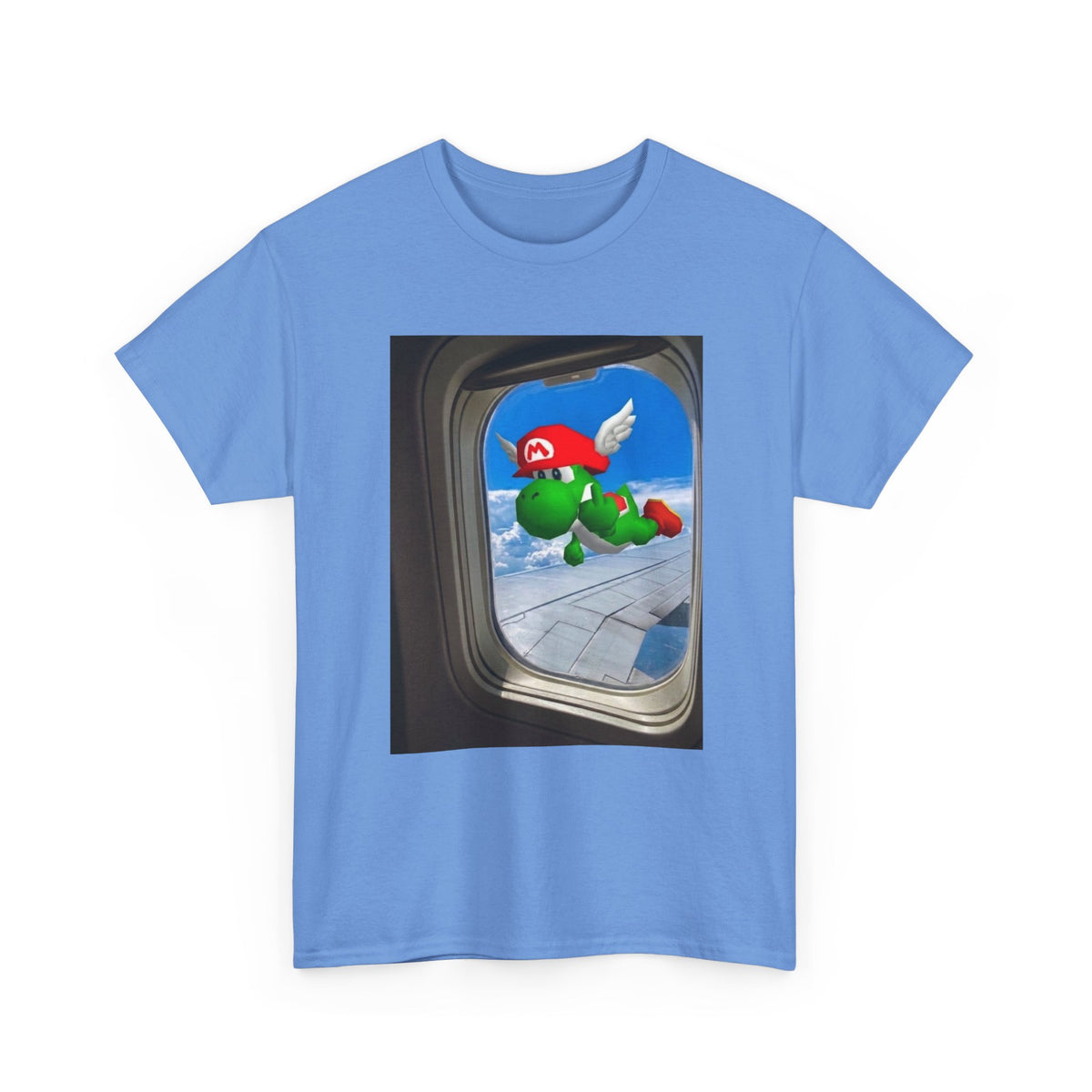 Yoshi Giving The Finger Airplane View Tee