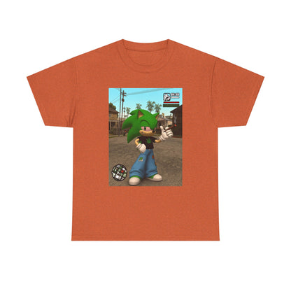 Stoned Green Hedgehog Blazing In Grove Street