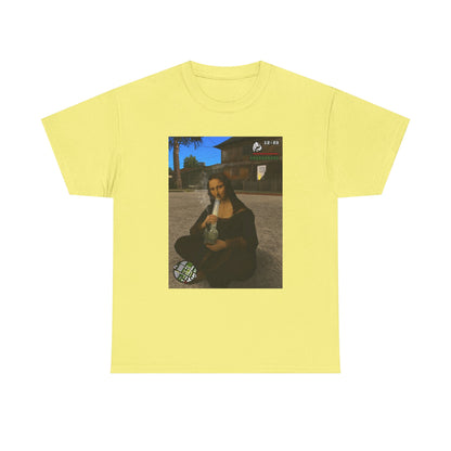 Mona Lisa Hitting The Bong Tee