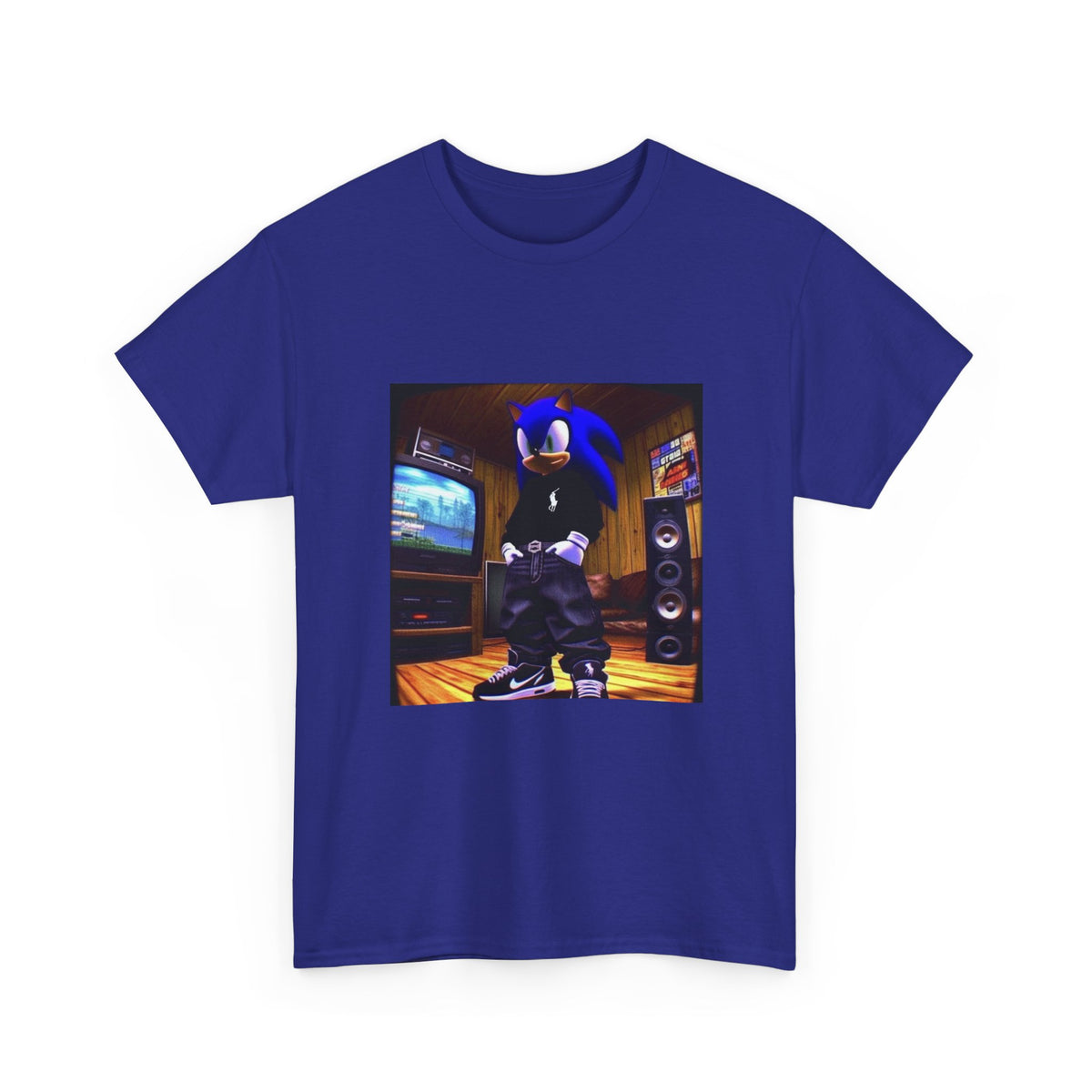 Sonic Drip Posing In A Retro Room