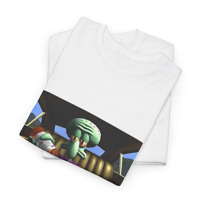 Squidward Pouring Lean In Car Tee