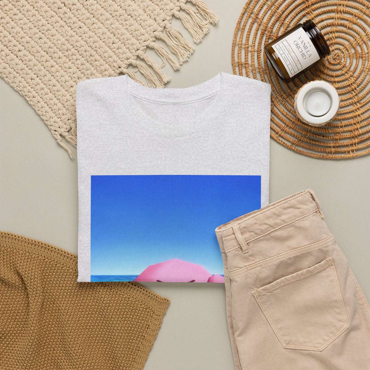 Kirby Flipping The Bird Beach Tee