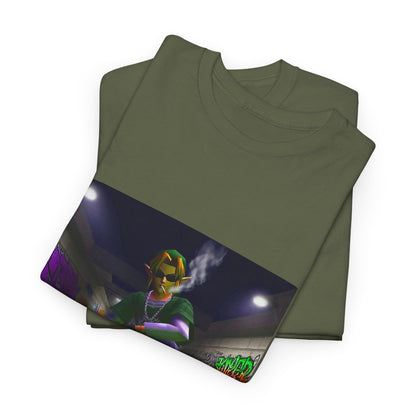 Stoner Link Skateboarding In Graffiti Alley Tee