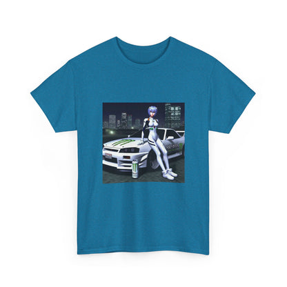 Anime Girl With Car And Energy Drink