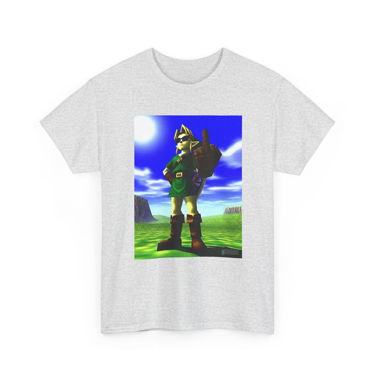 Cool Link Flipping The Bird Tee