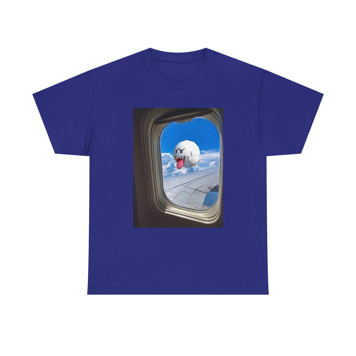 Boo Flipping Off Airplane Window Tee