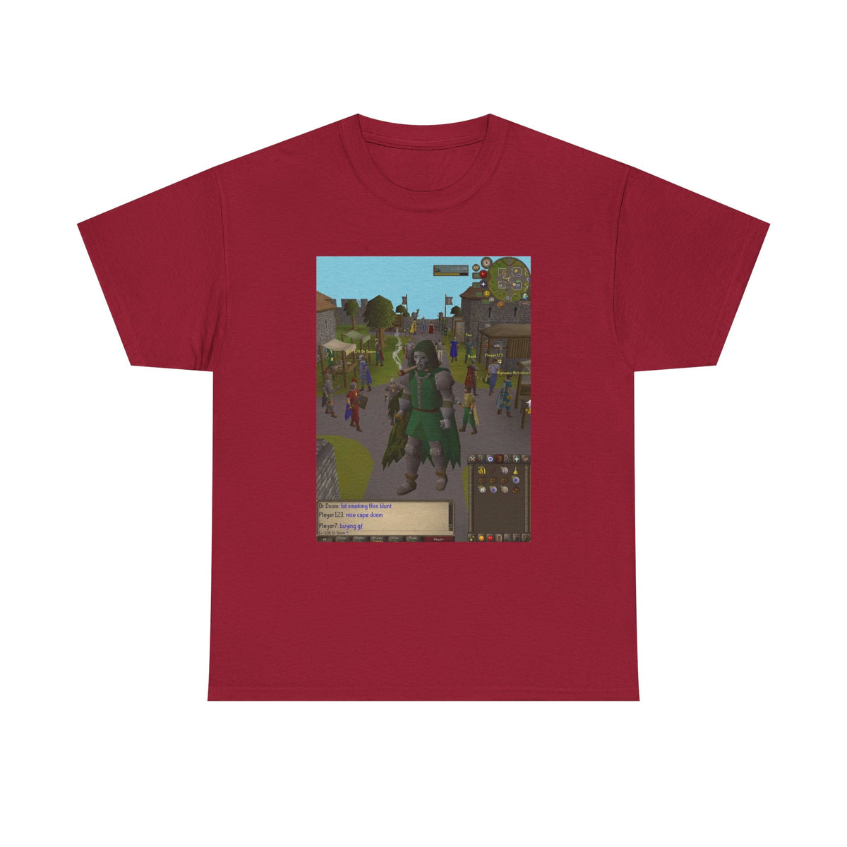 Pixelated Dr. Doom Smoking A Blunt In Gielinor