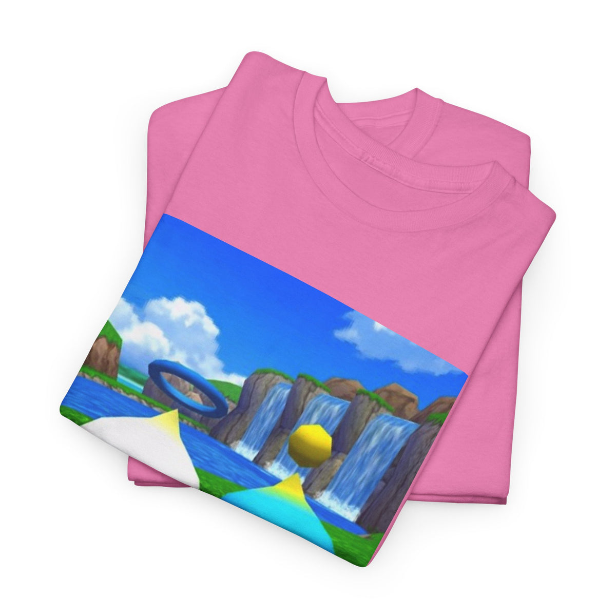 Chao Flipping Off On Green Hills Tee