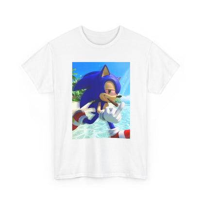 Sonic Smoking Blunt At Beach Tee