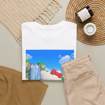 Kitty Flips The Bird Waterfall Tee