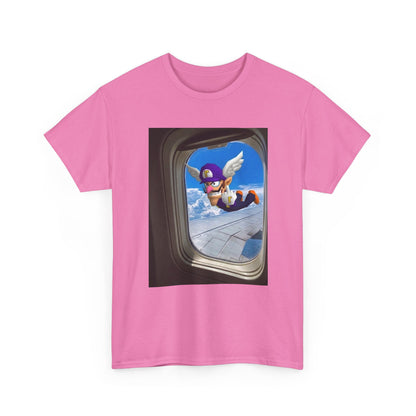 Waluigi Flipping The Bird Mid-Flight