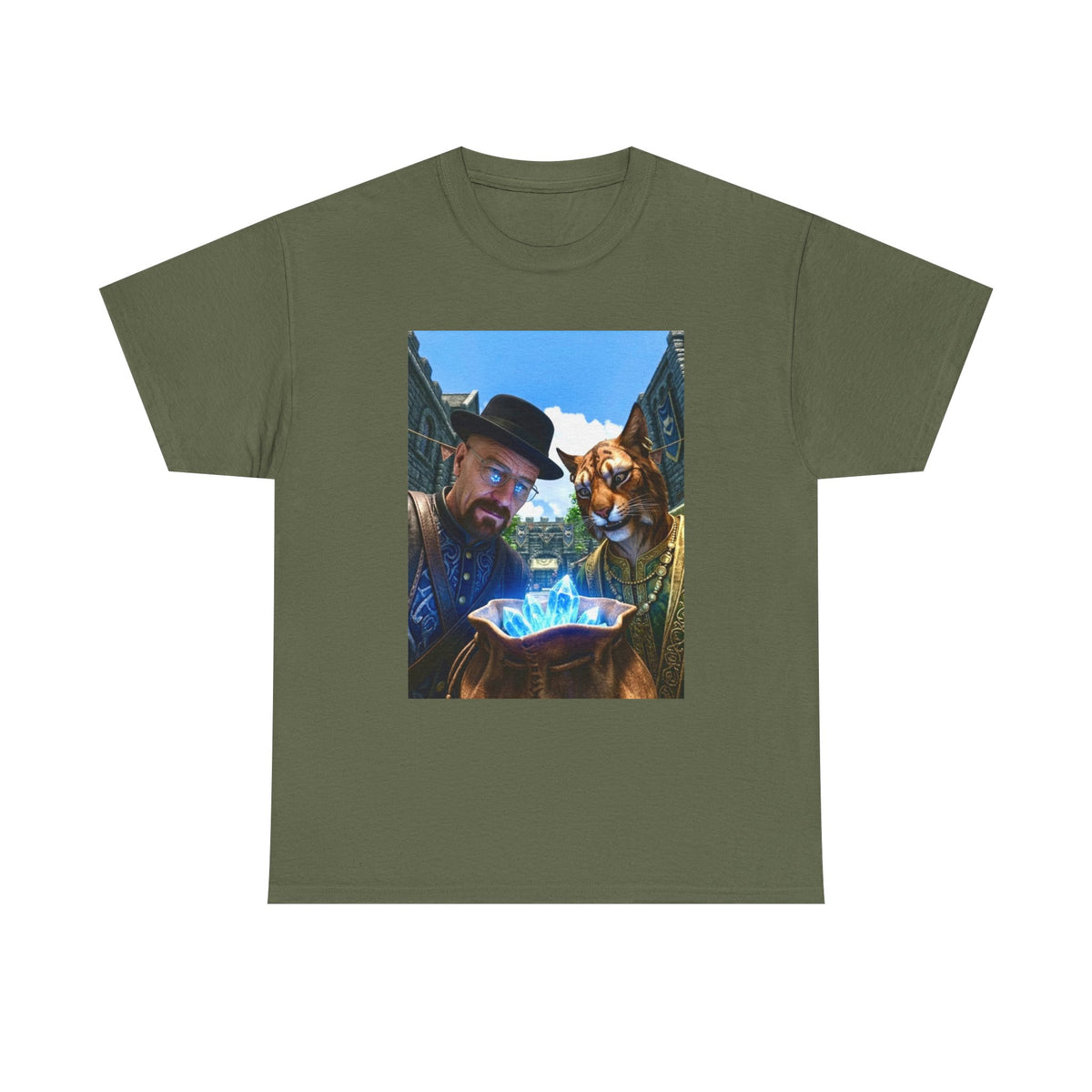 Walter White And Khajiit With Blue Crystals