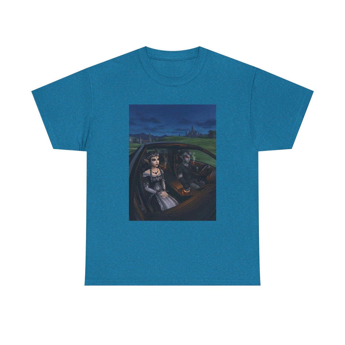 Dark Link And Midna Smoking In Car Tee