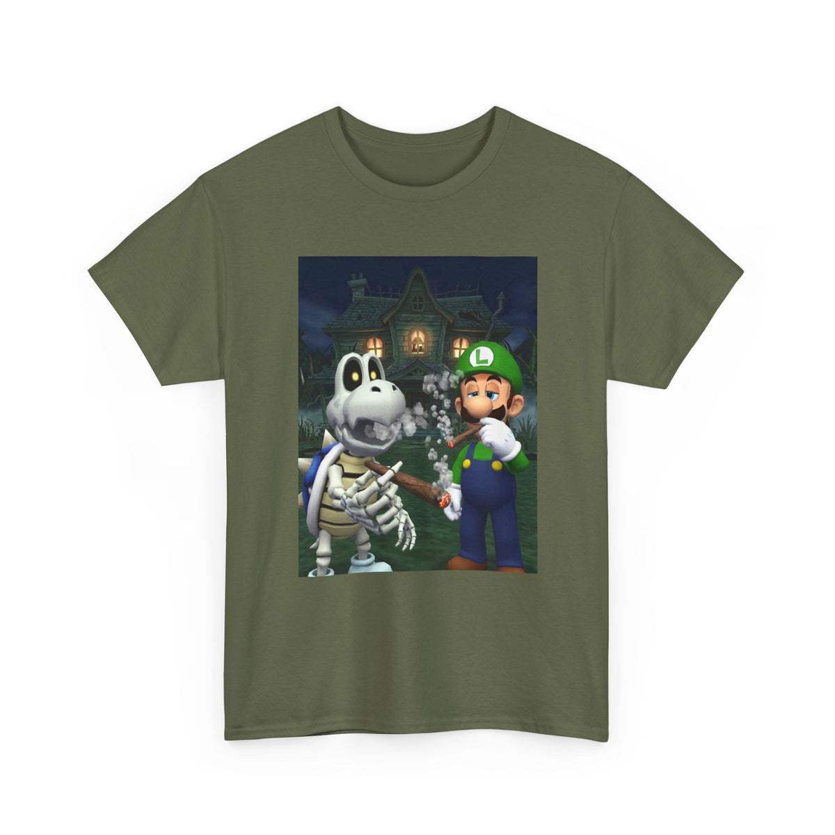 Luigi And Dry Bones Smoking Blunts