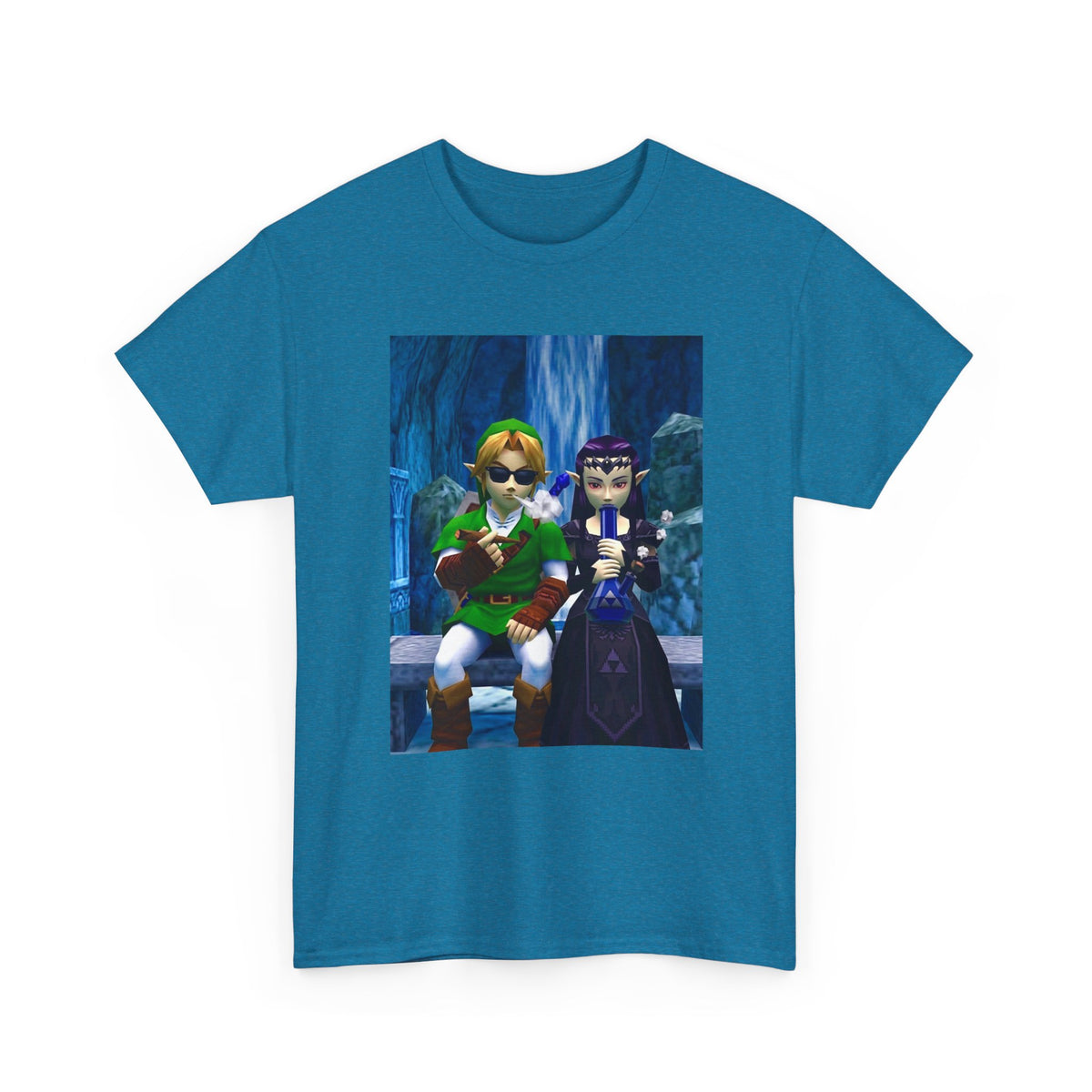 Hero and Princess Taking A Hit Tee