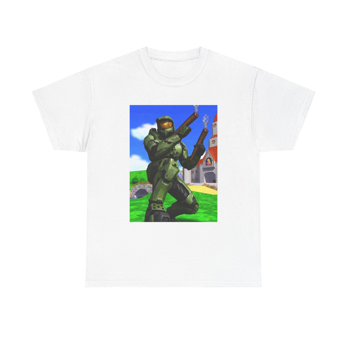 Master Chief Blazing In Mushroom Kingdom