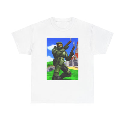 Master Chief Blazing In Mushroom Kingdom