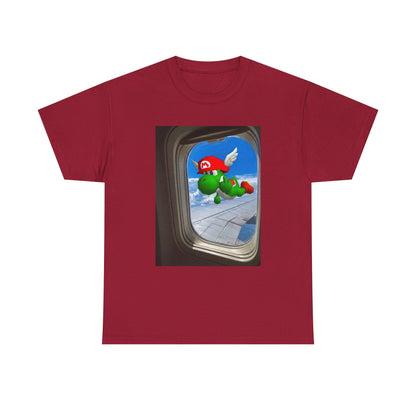 Yoshi Giving The Finger Airplane View Tee