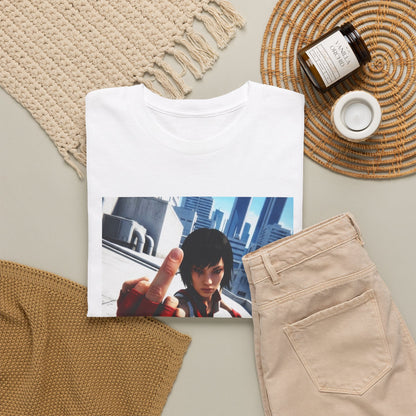Faith Connors Flipping The Bird Rooftop Tee