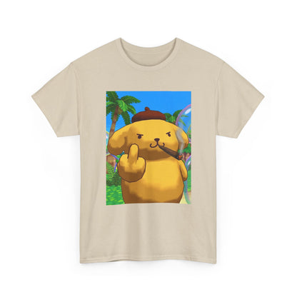 Pompompurin Smoking Blunt Flipping Bird Tee